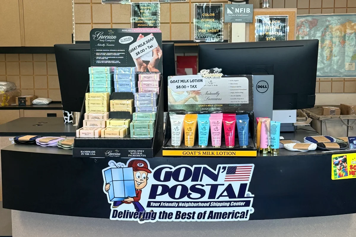 Interior of Goin' Postal Wausau shipping center in Wausau, WI